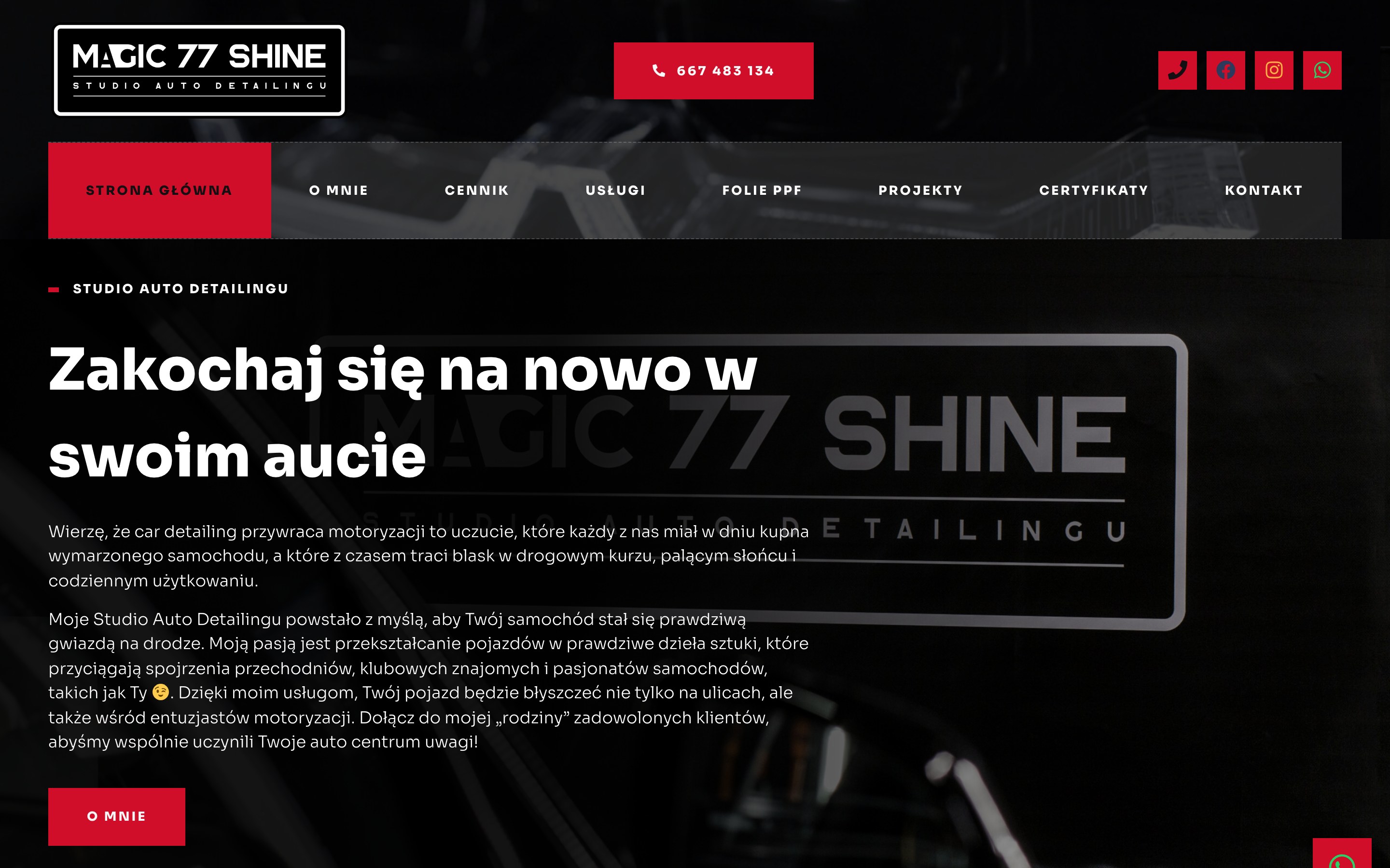 Zrzut strony Magic77Shine